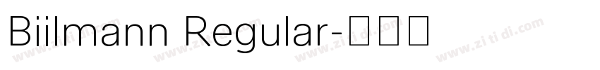 Biilmann Regular字体转换